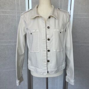 Liverpool Birch White Denim Jacket sz XL